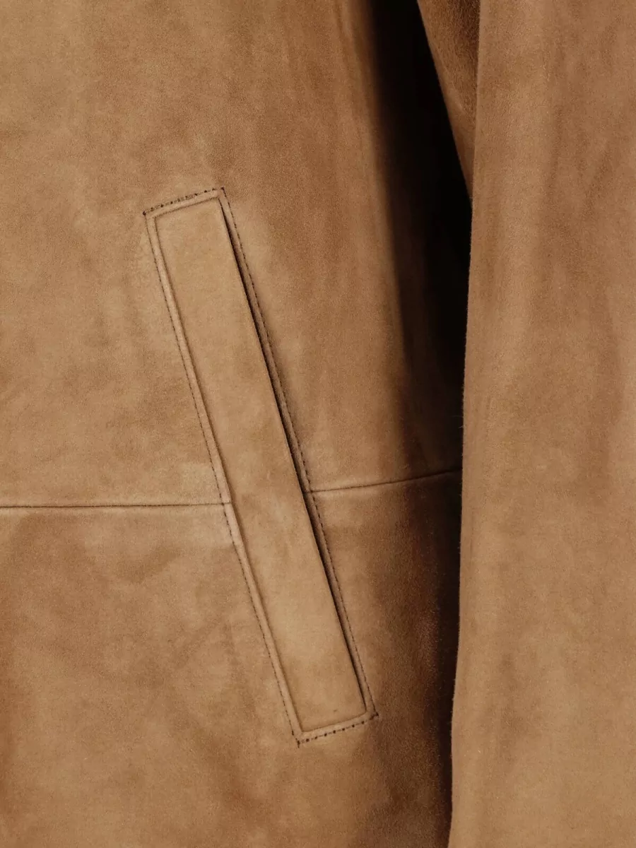 Low Classic Leather Single-Breasted Coat