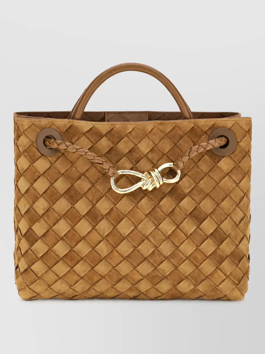 Bottega Veneta Andiamo Small Leather Tote Bag