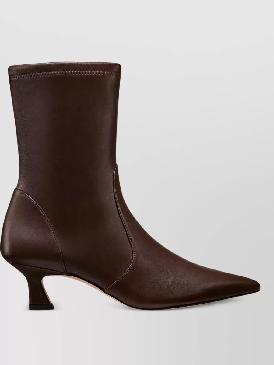 Stuart Weitzman silk lace-up boots