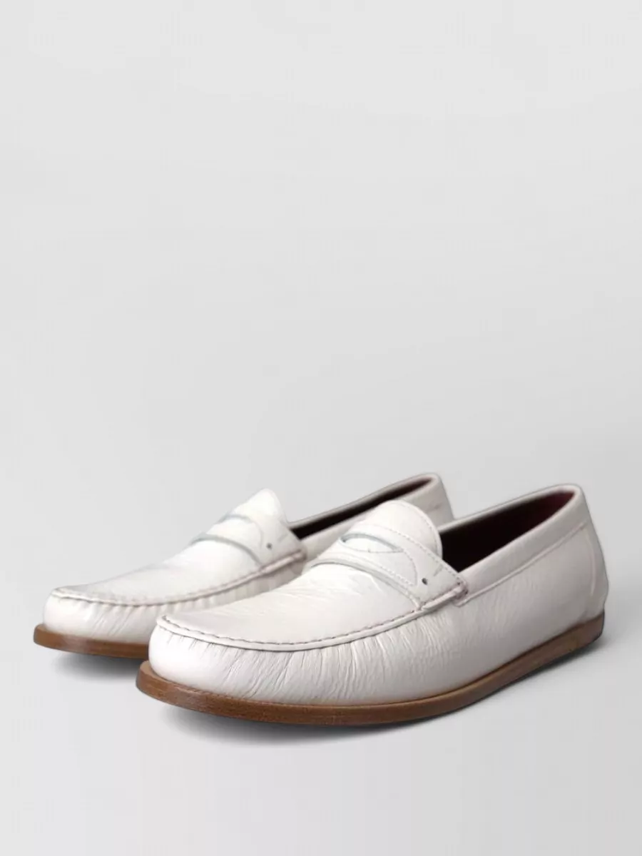Dolce&Gabbana Leather Slip-On Loafers