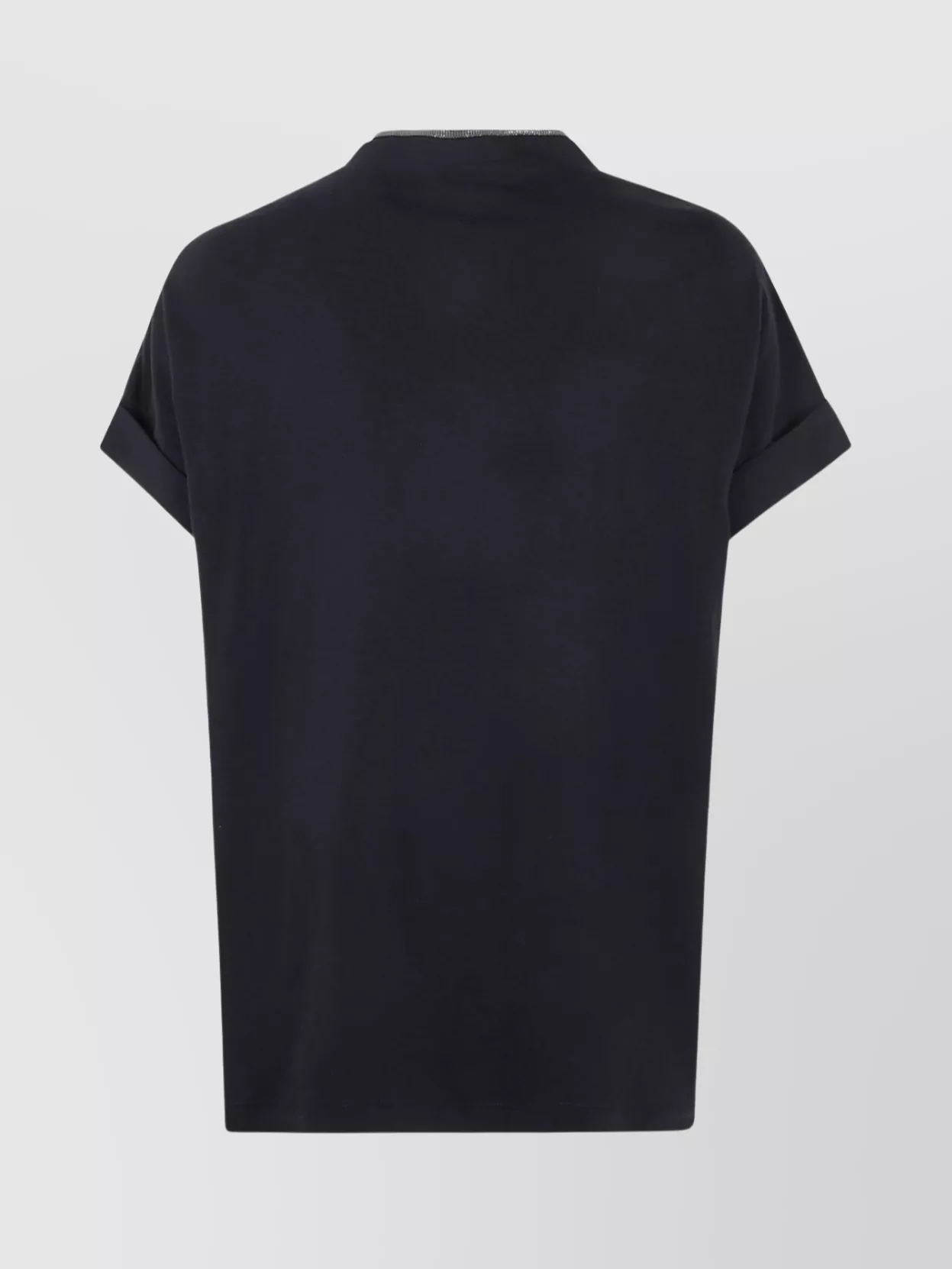 Brunello Cucinelli Short-sleeve T-shirt With V-neckline In Black