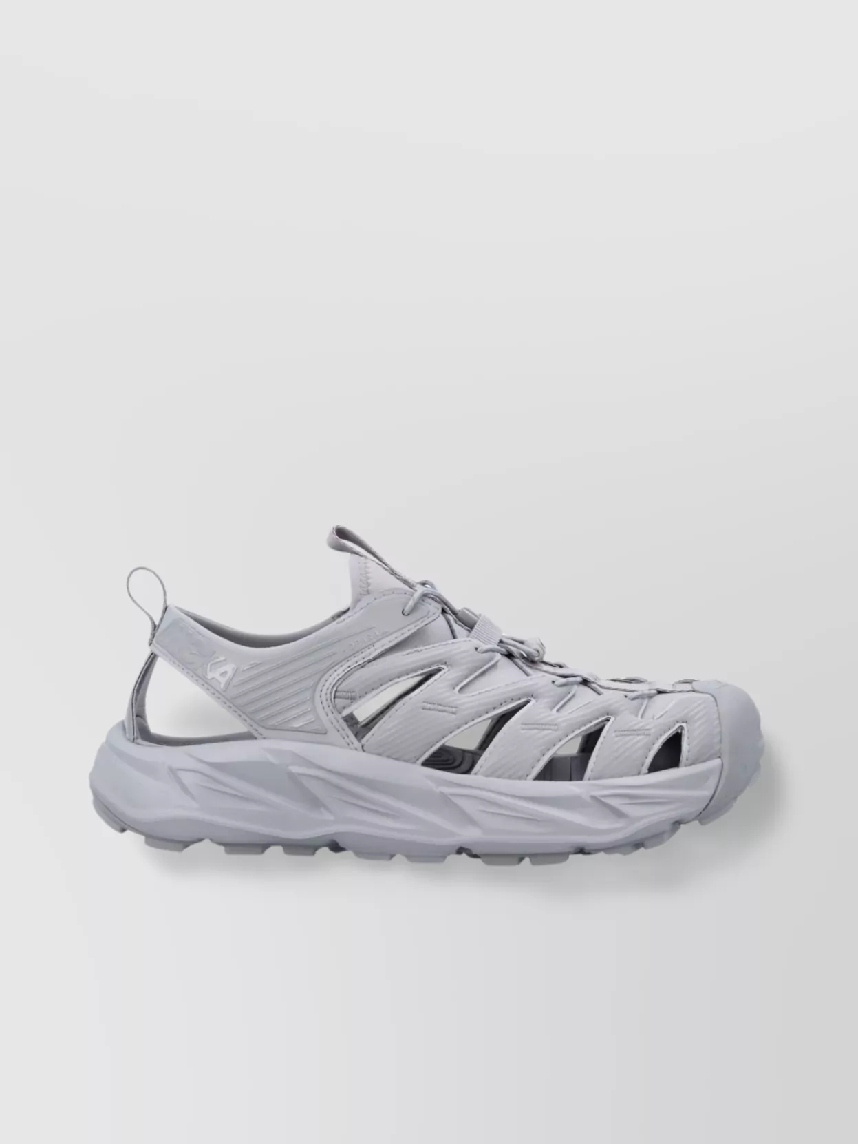 Hoka One One Cut-Out Round Toe Sandals With Rubber Sole