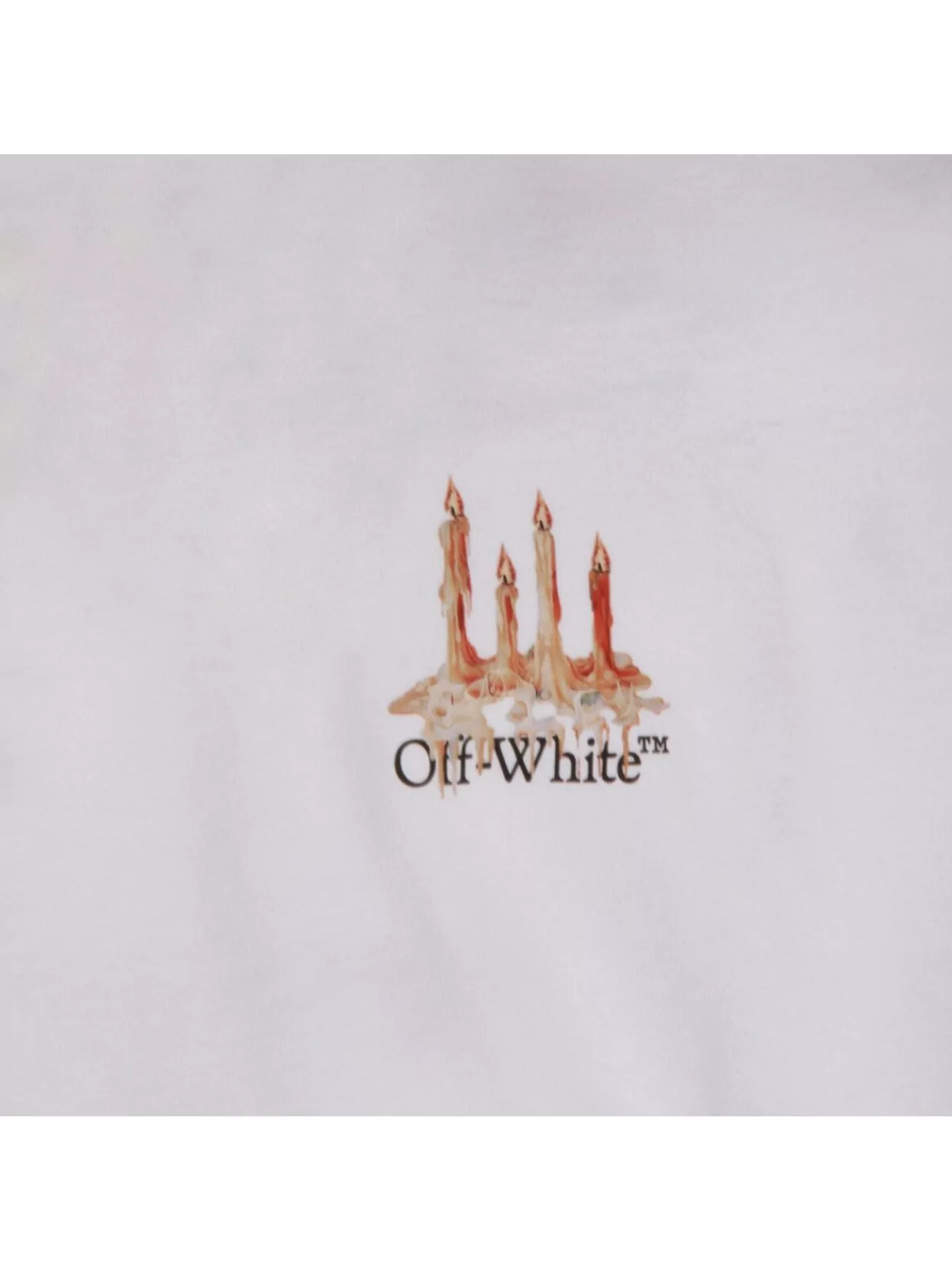Off-White Graphic Print Crew Neck Short Sleeve Top
