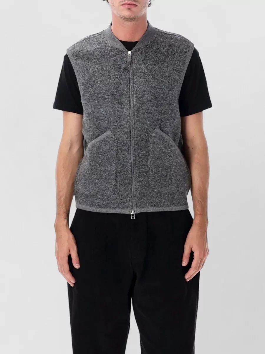 Universal Works wool fleece sleeveless vest