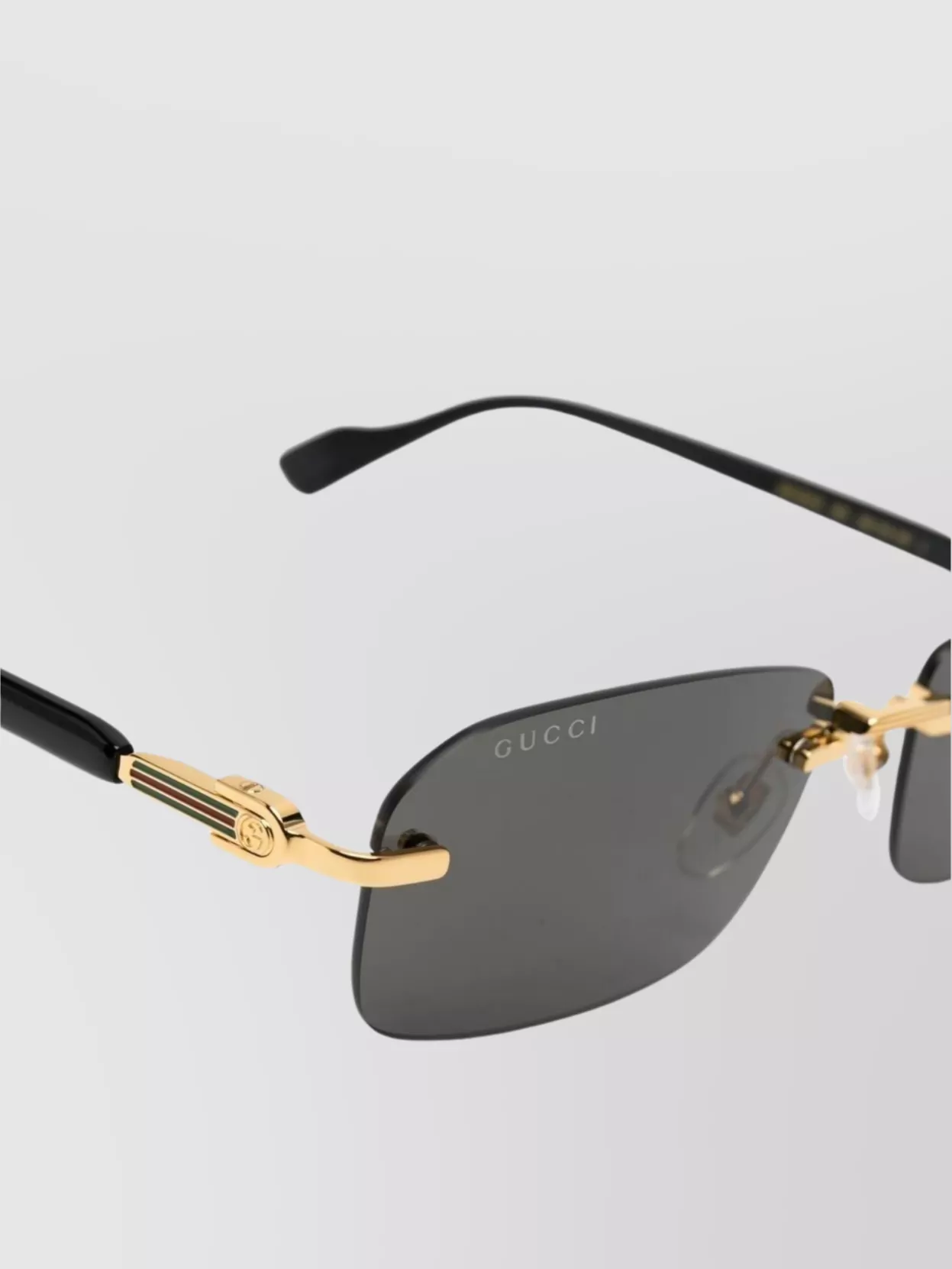 Gucci Curved Tips Frameless Sunglasses