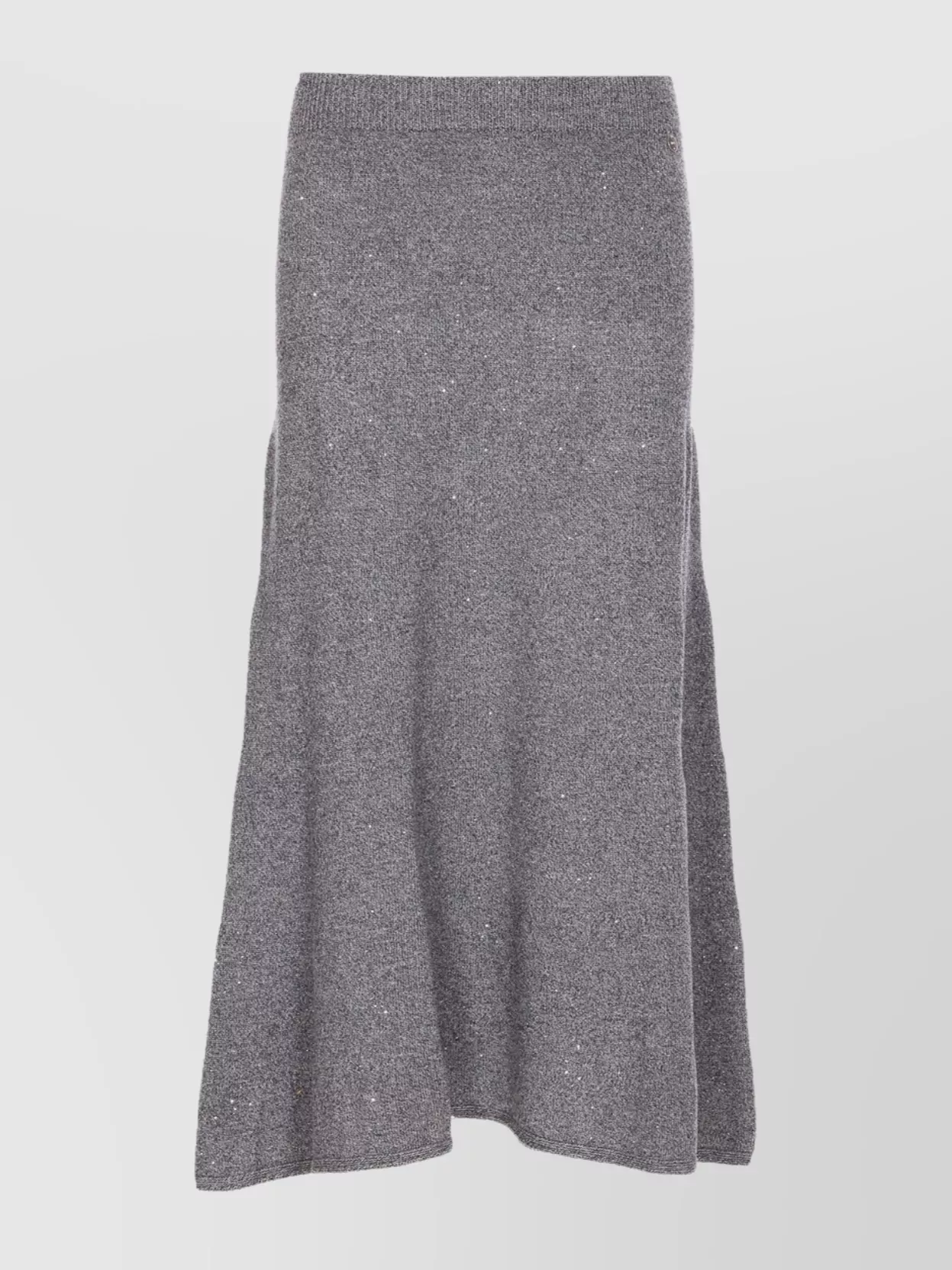 Liu •jo Sequin-embellished A-line Skirt In Gray