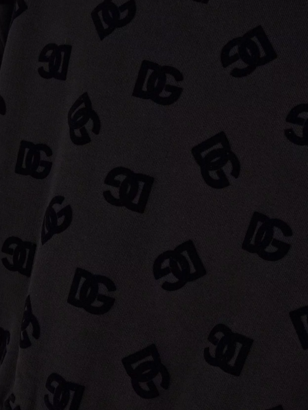 Dolce&Gabbana Cotton Sweatshirt With Loose Fit And Cropped Design