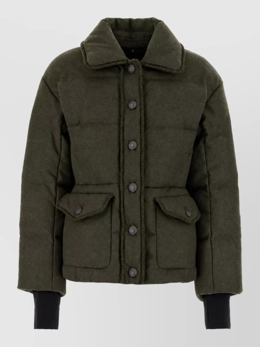 Moncler Grenoble Wool mountain down jacket collared