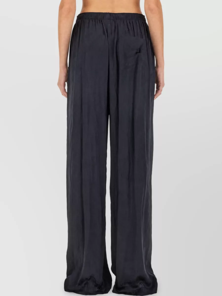 Balenciaga Silk Wide-Leg Trousers