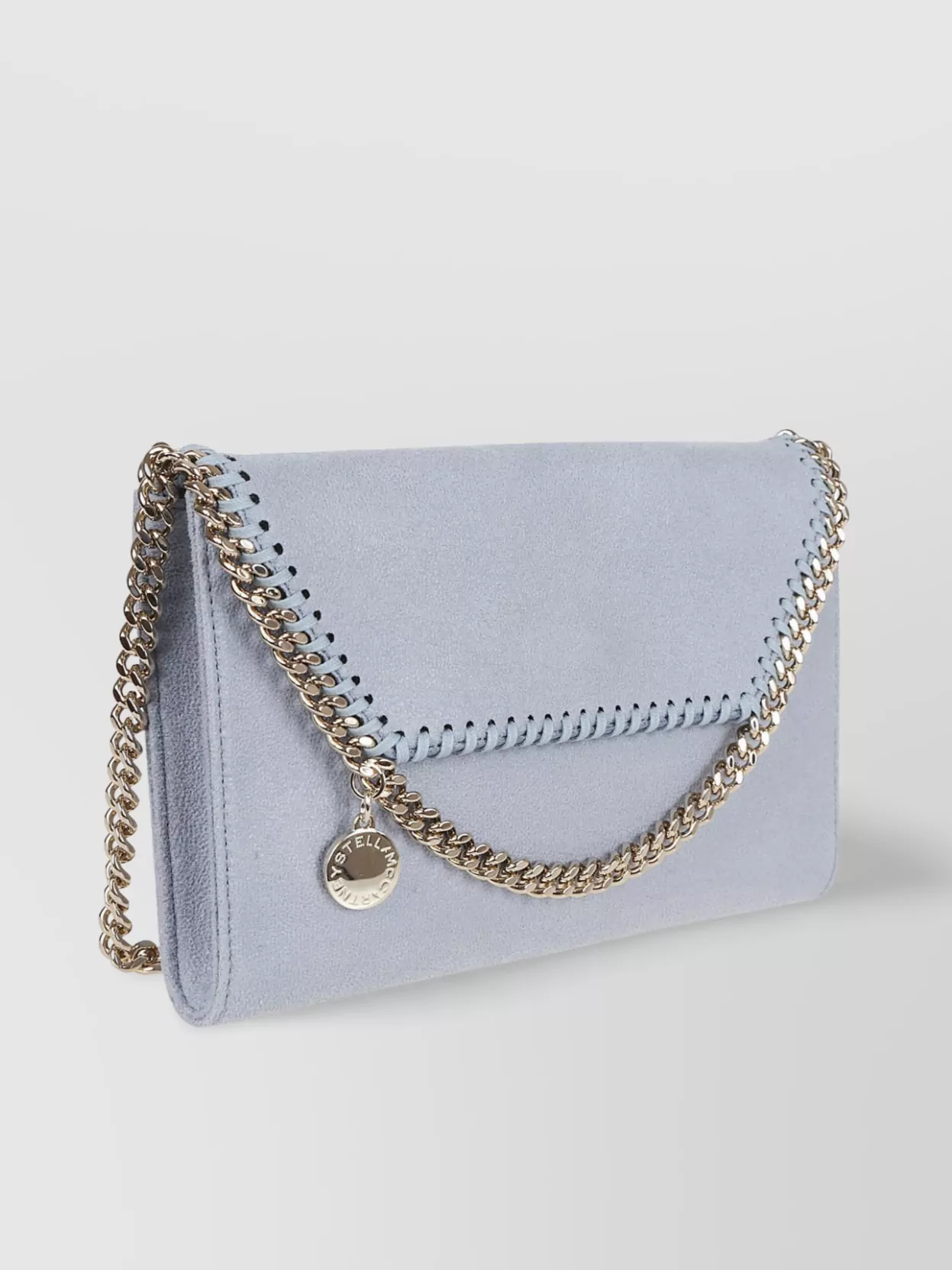 Stella Mccartney Mini Eco Shaggy Deer Crossbody With Chain