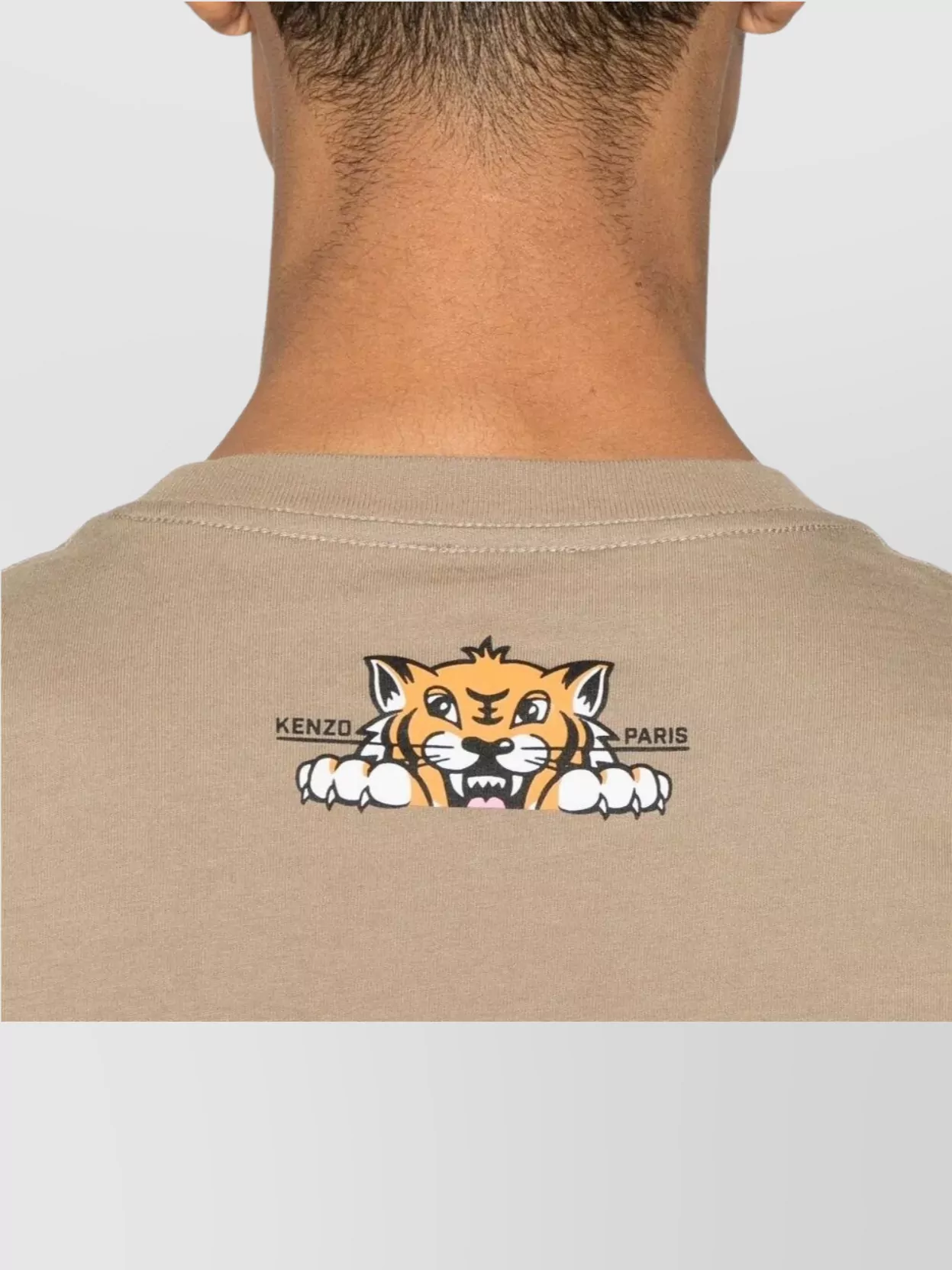 Kenzo Tiger Motif Crew Neck T-Shirt