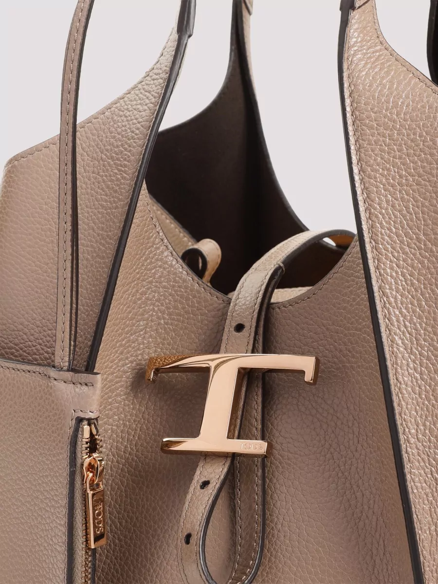 Tod's Small Shopping Shoulder Bag Textured Top Handle