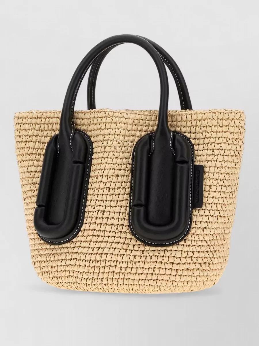 Marc Jacobs the small tote bag straw tote bag