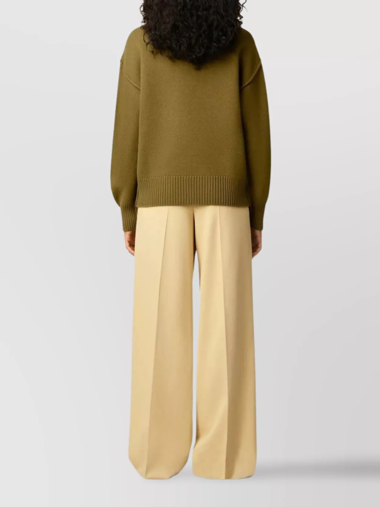 Ami Paris Funnel Neck Knitwear Long Sleeve Sweater