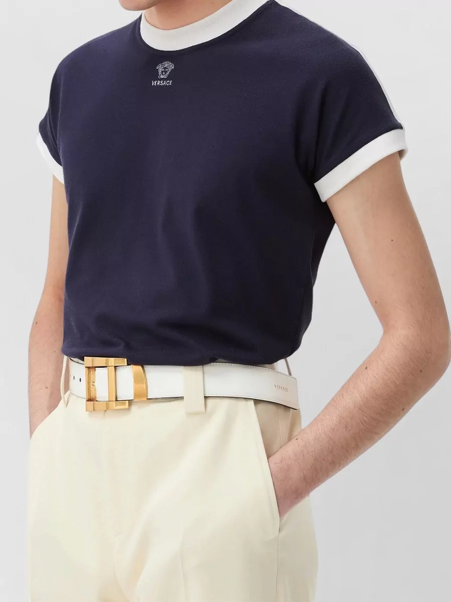 Versace Slim-Fit Short-Sleeve Cotton T-Shirt
