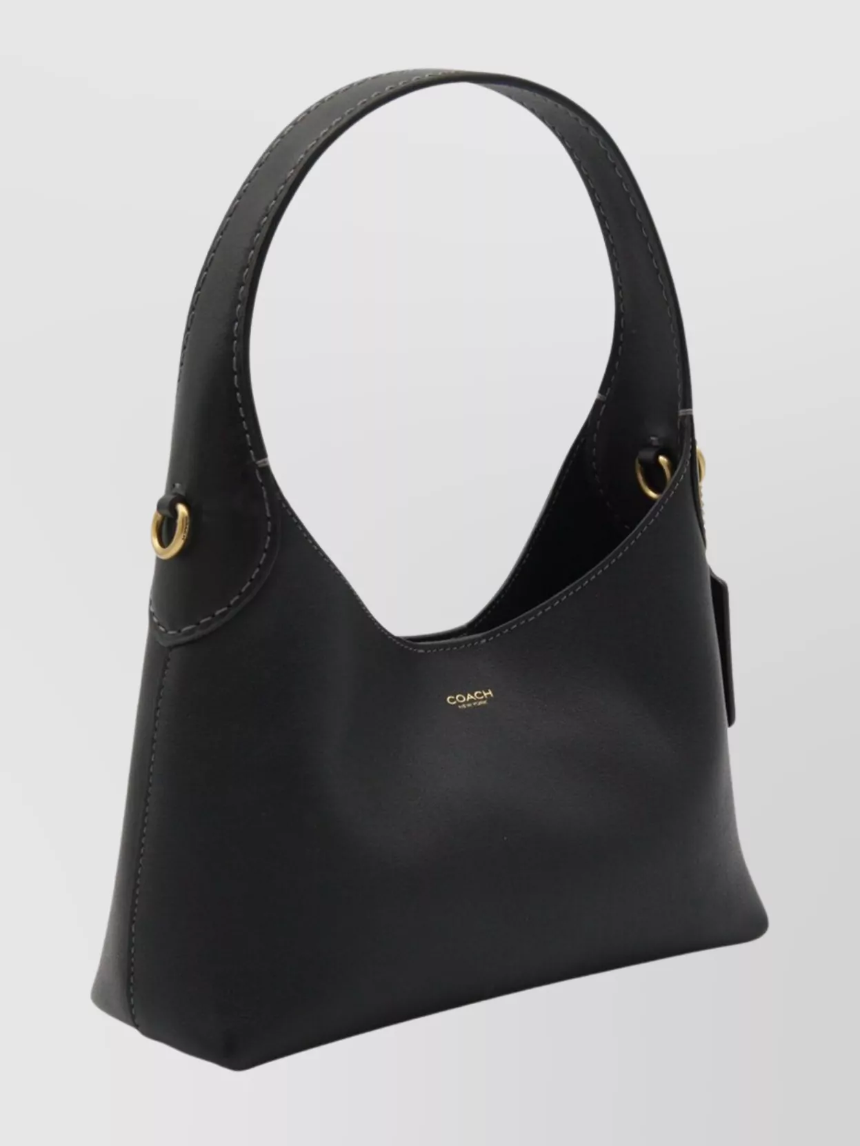 Coach Structured Shoulder Bag Gold Hardware