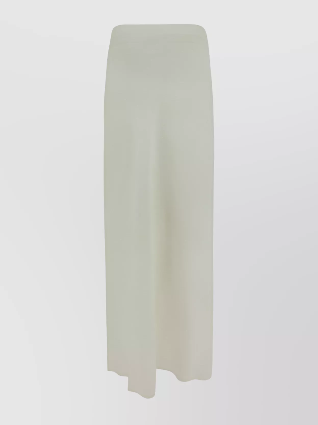Brunello Cucinelli Long Skirt With Elasticized Waistband And Side Slits In Neutral