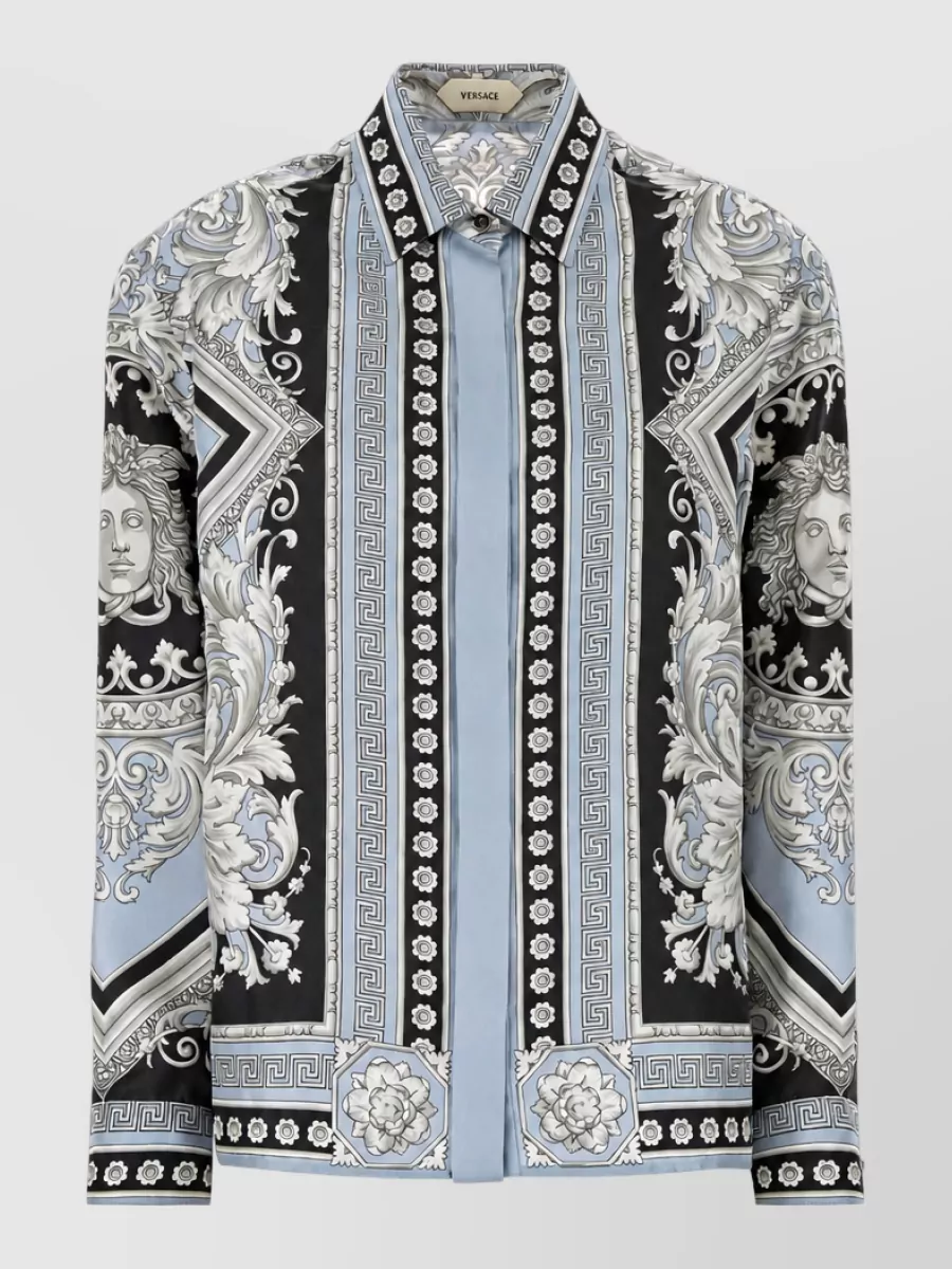 Versace silk printed shirt