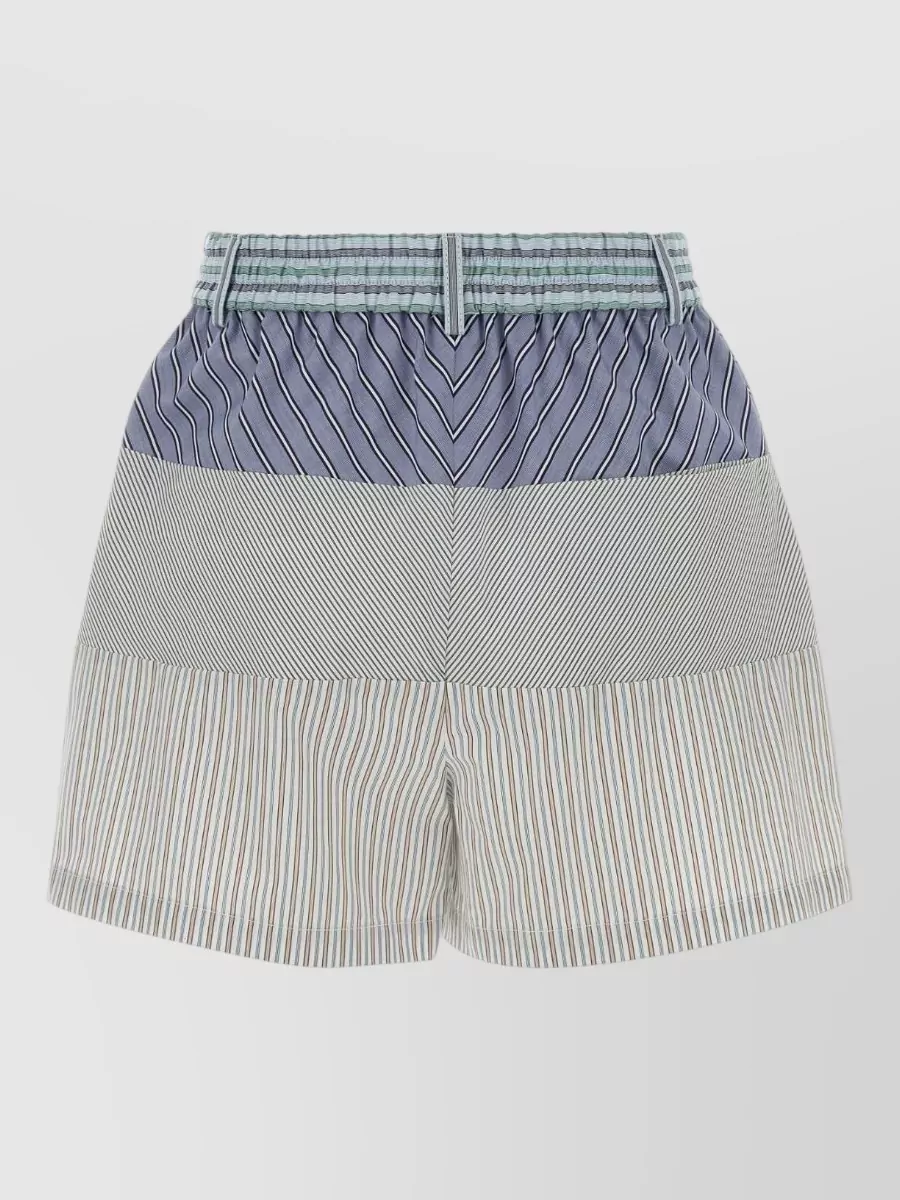 Moschino embroidered cotton knee-length shorts