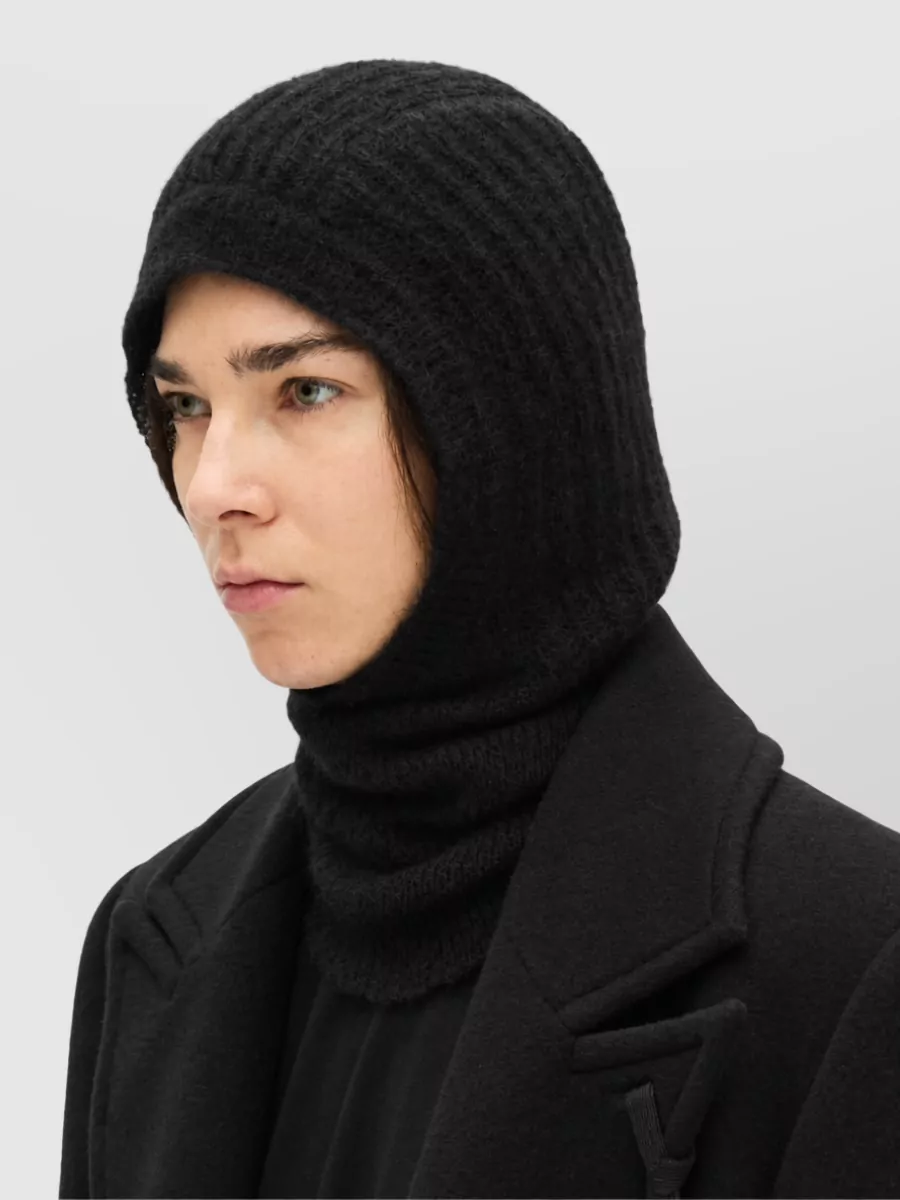 Ann Demeulemeester mohair silk knit balaclava