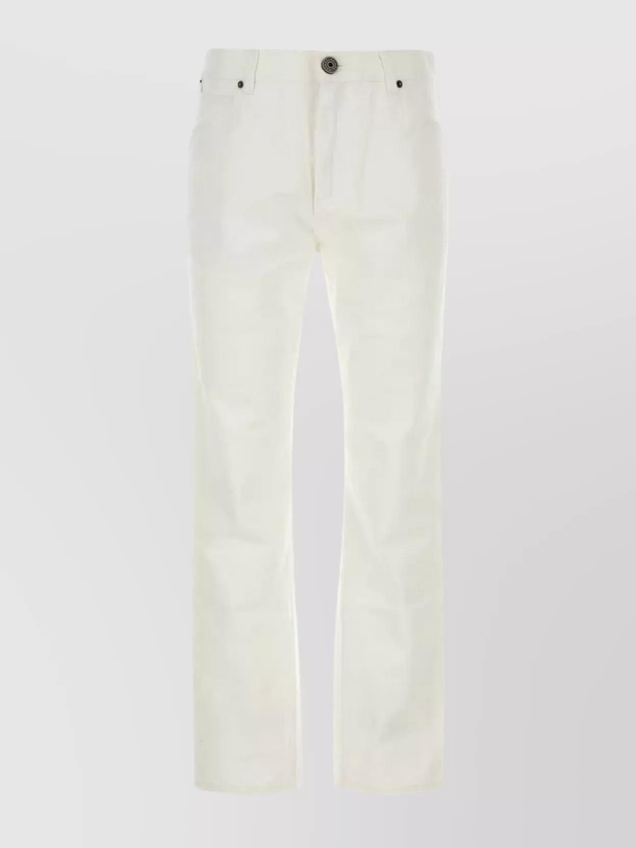 Shop Balmain White Denim Jeans