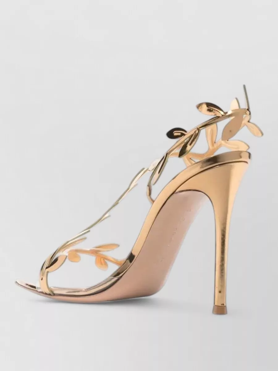 Gianvito Rossi Leaf-Pattern Stiletto Sandals
