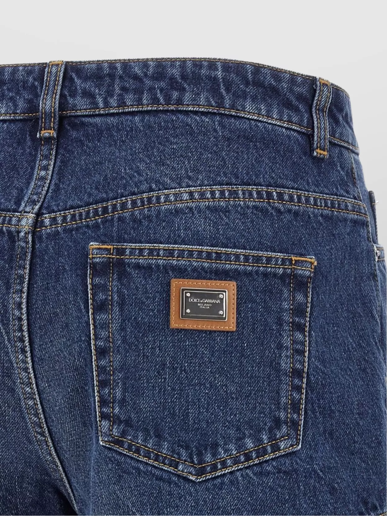 Dolce&Gabbana Plate Logo Shorts Frayed Hem