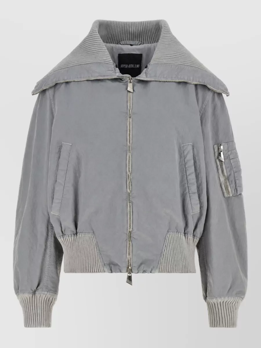 The Attico Feather Bomber Jacket