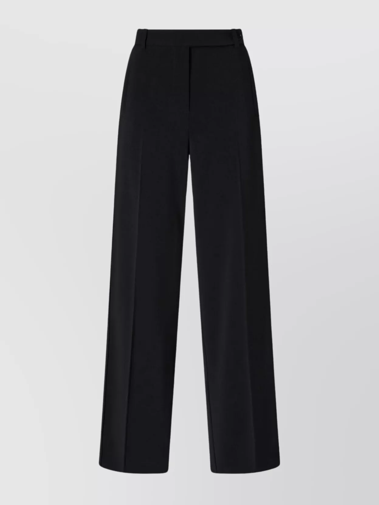 Pinko Wide Leg Trousers With Pleats And Pockets In Blue