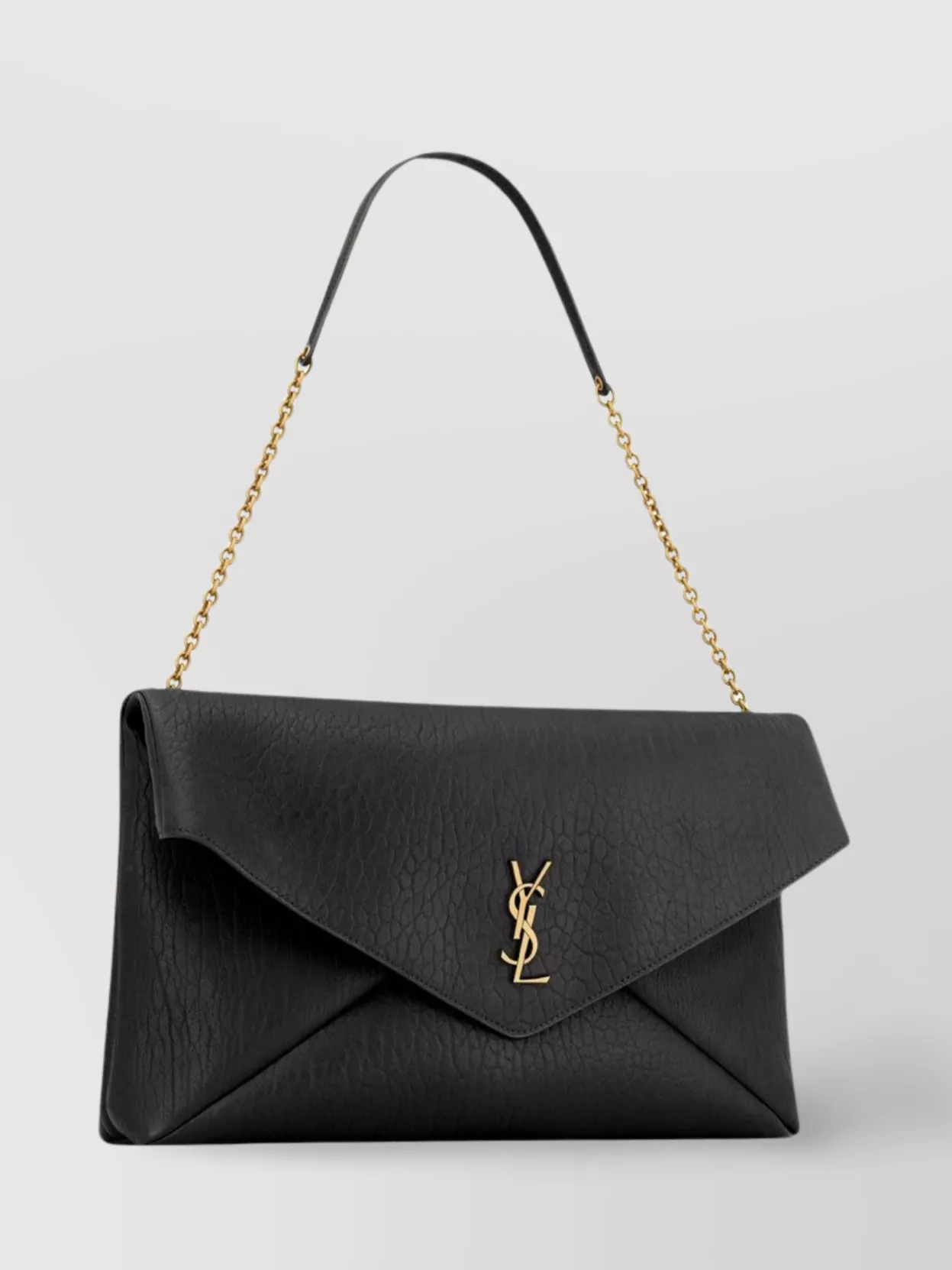 Saint Laurent Xxl Lambskin Envelope Pouch Chain