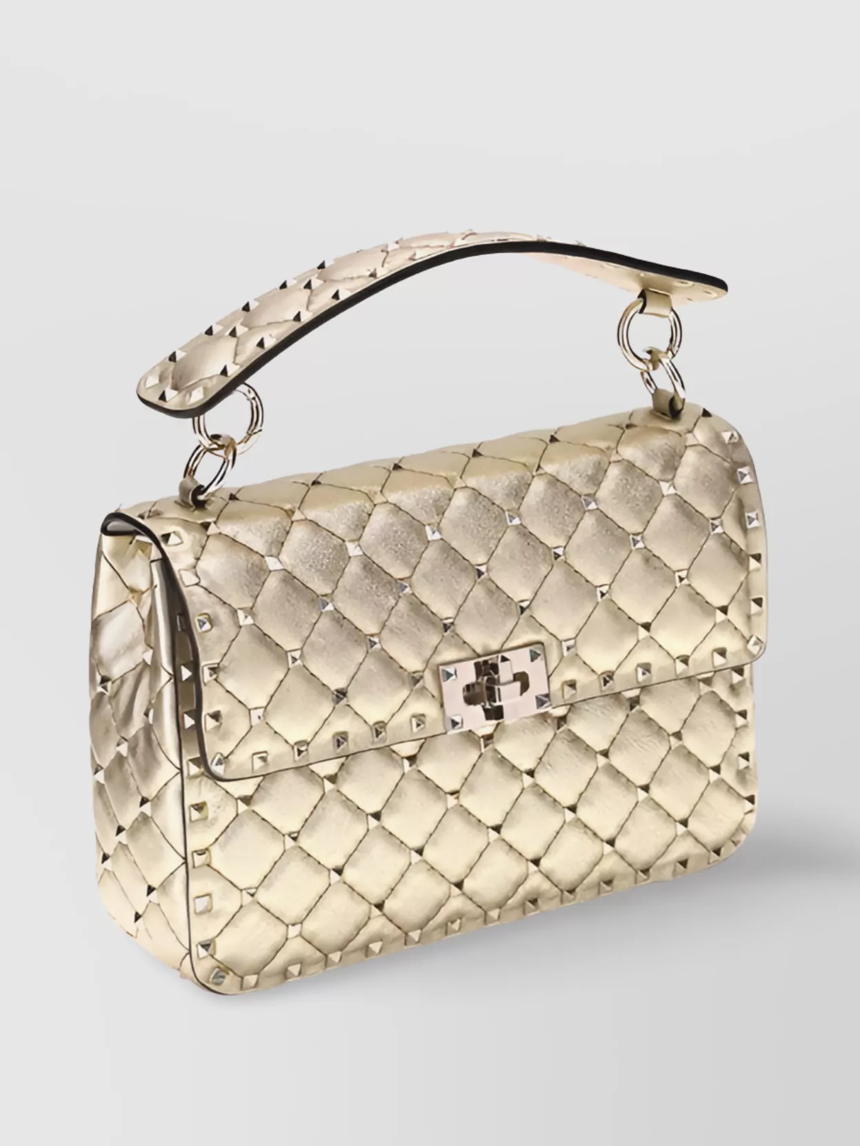 Valentino Medium Spiked Shoulder Bag