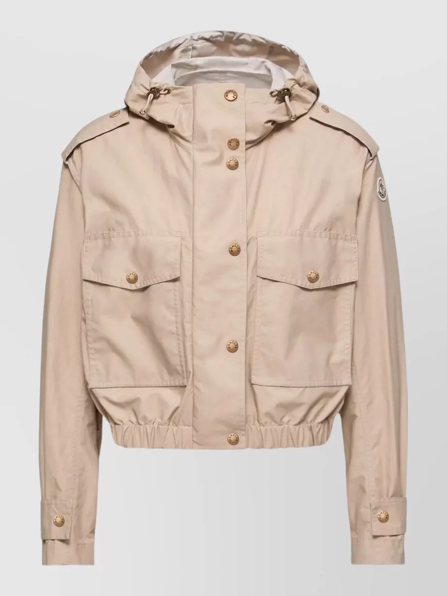 Moncler Hooded cropped jacket