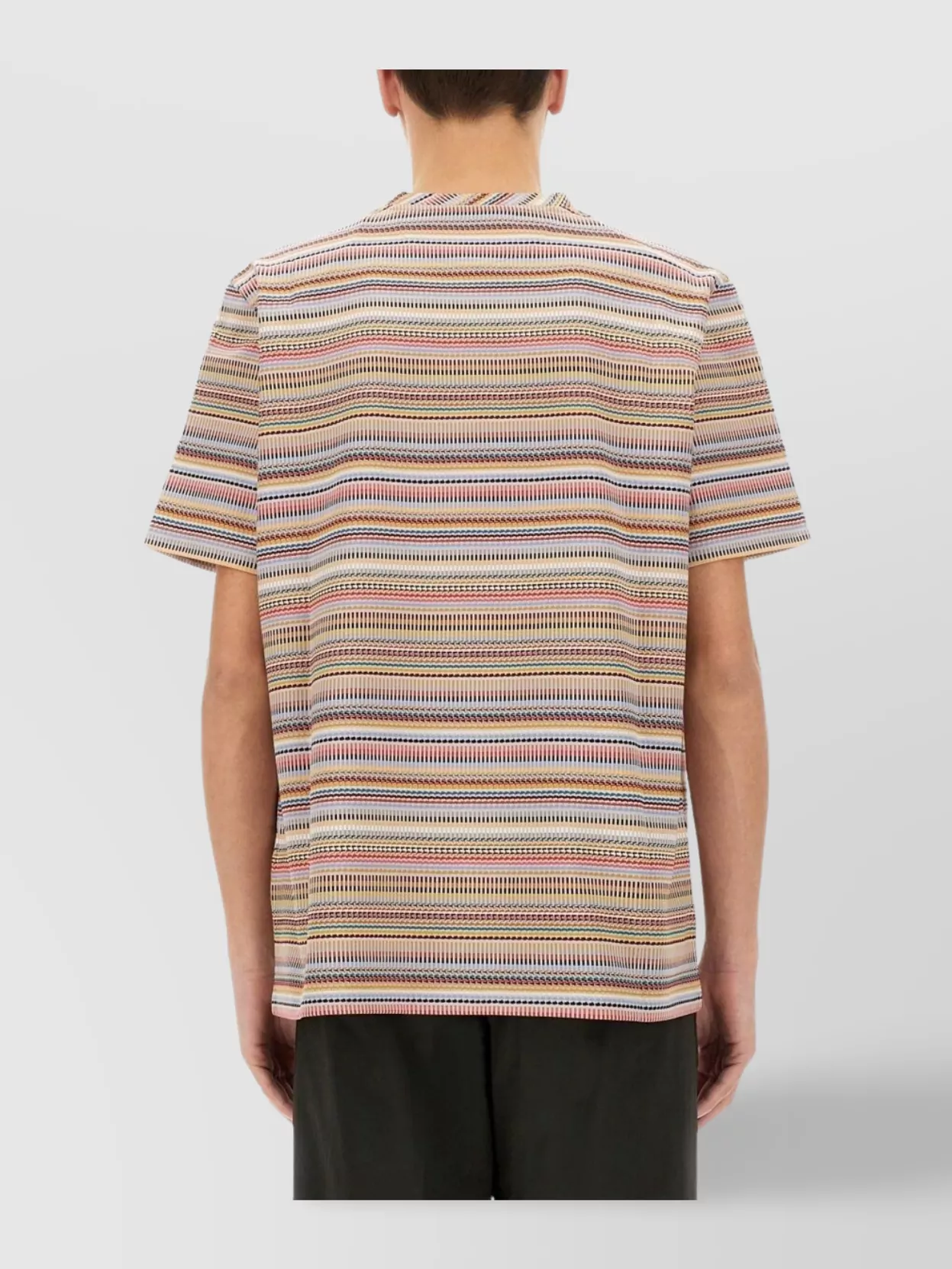 Shop Paul Smith Striped Round Neck Short Sleeve T-shirt