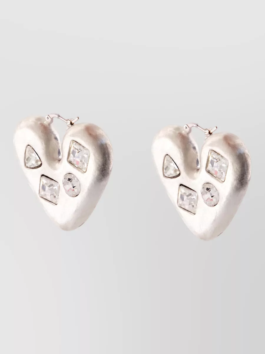 Jacquemus heart metal earrings