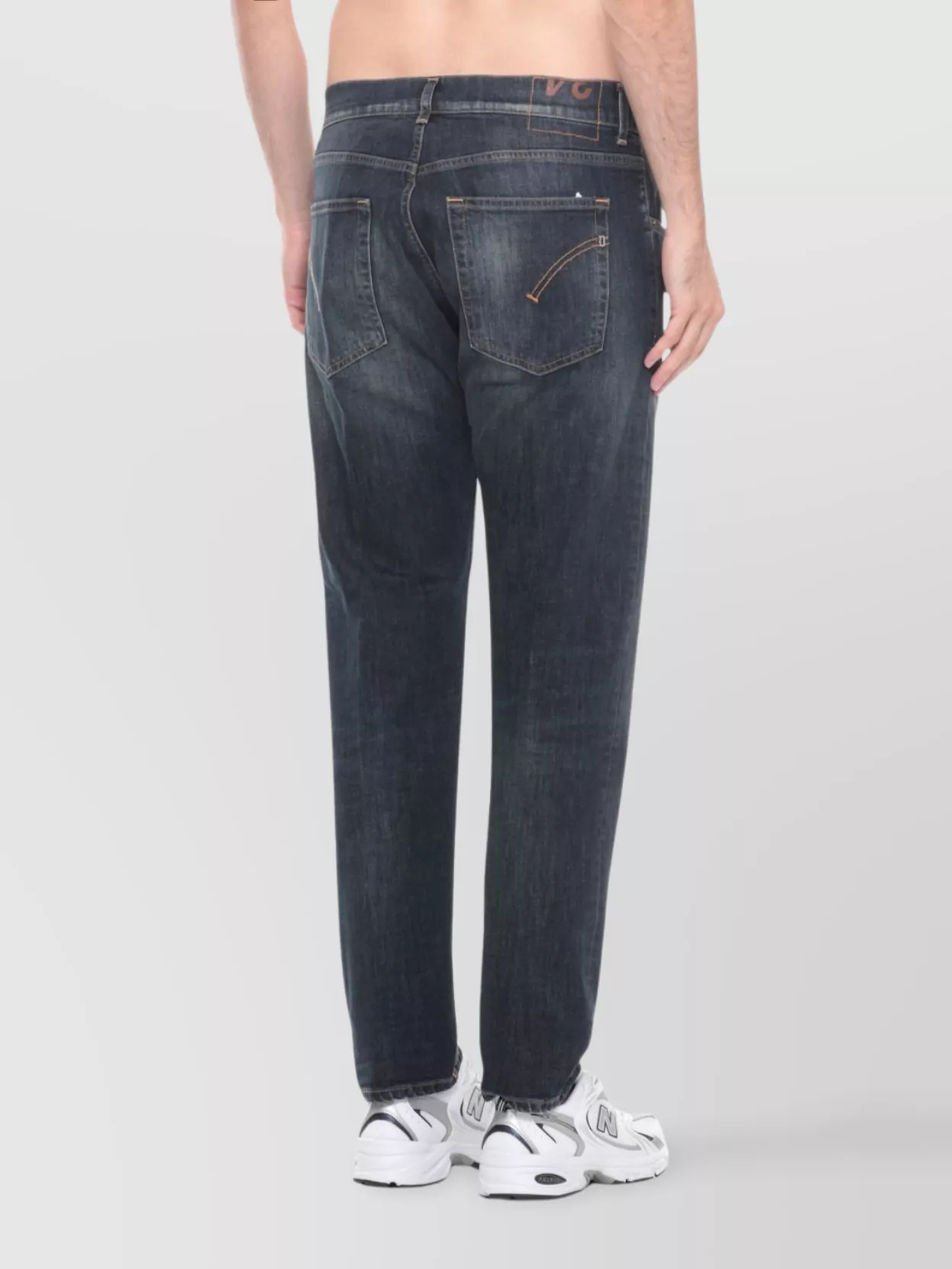 Dondup Straight Cut Five-Pocket Denim Trousers