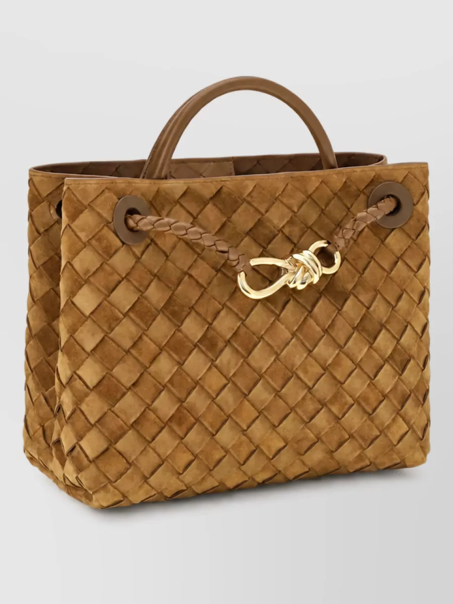 Bottega Veneta Andiamo Small Leather Tote Bag