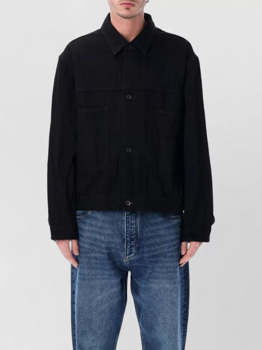 Studio Nicholson Denim relaxed-fit single-breasted jacket