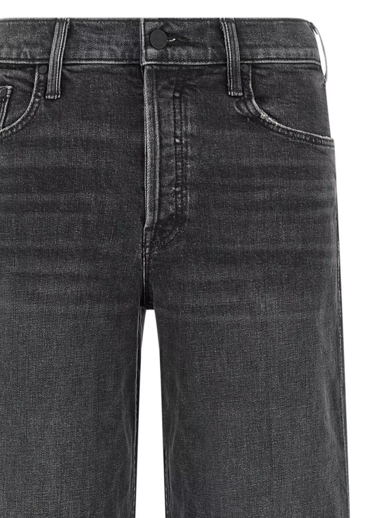 Mother Wide-Leg Jeans With Five Pockets And Belt Loops