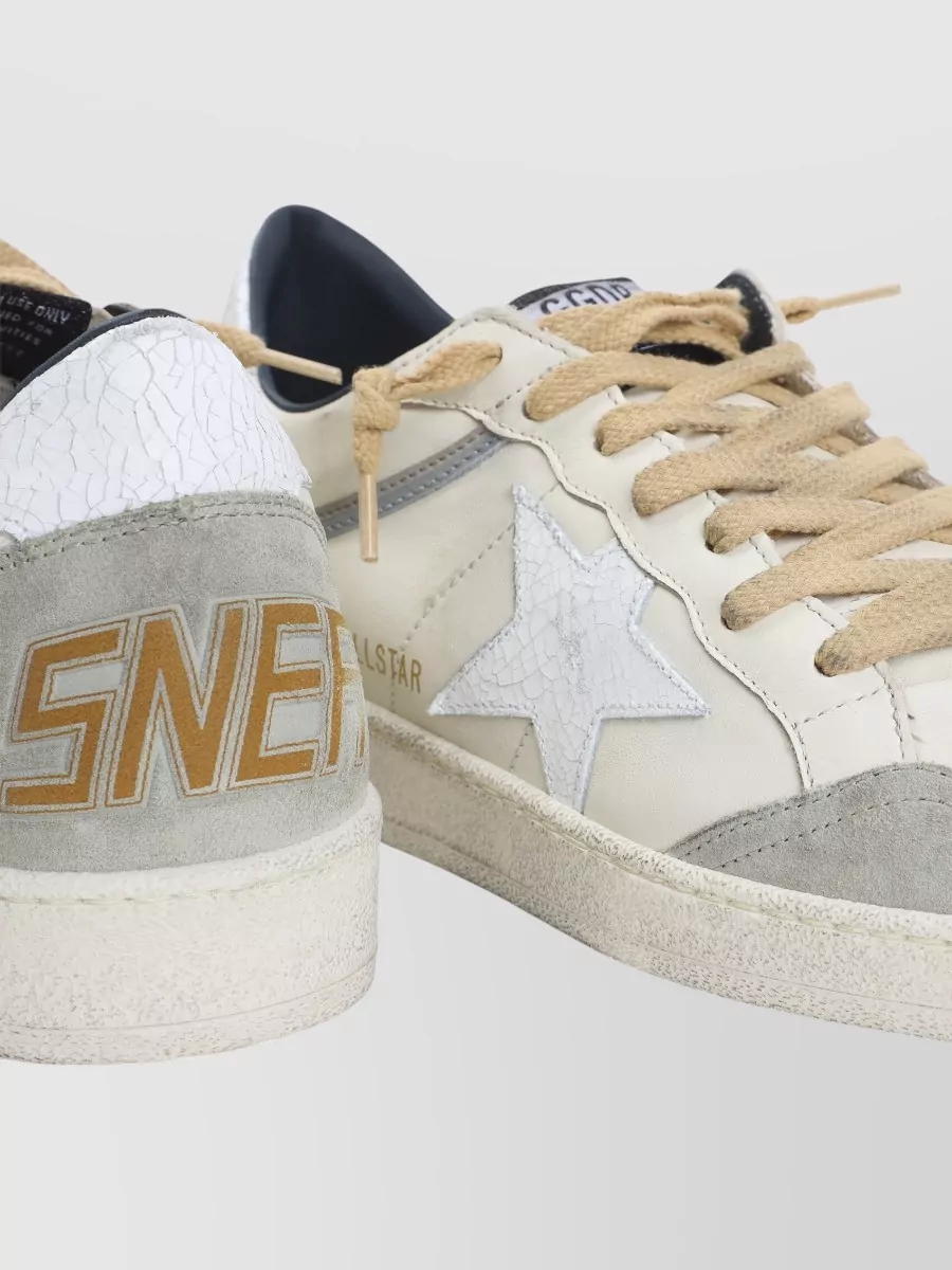 Golden Goose Ballstar Sneakers Star Detail Contrast Heel