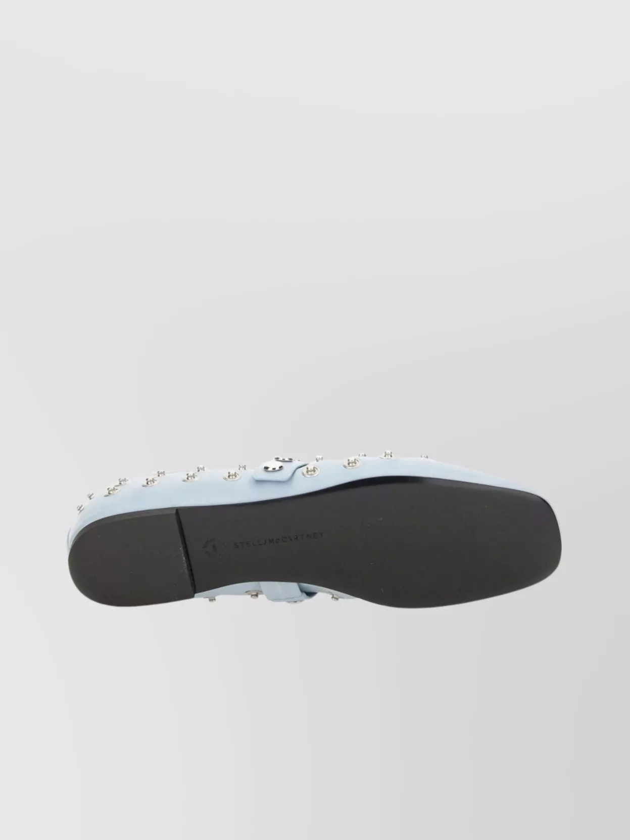 Shop Stella Mccartney "ryder" Studded Pointed Toe Ballerina Shoes