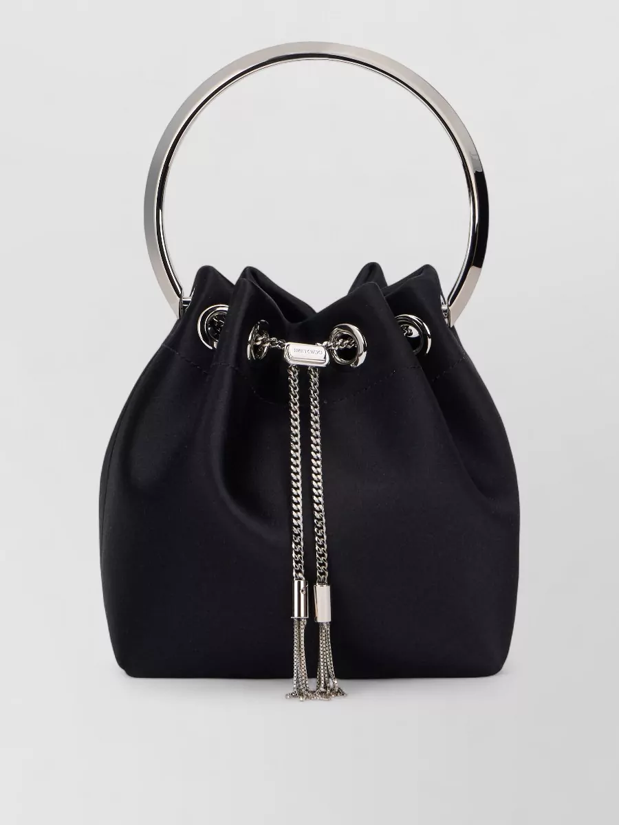 Jimmy Choo bon bon satin bucket bag