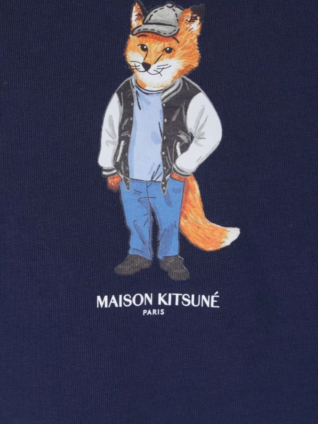 Maison Kitsuné Oversized T-Shirt With Fox Graphic Design