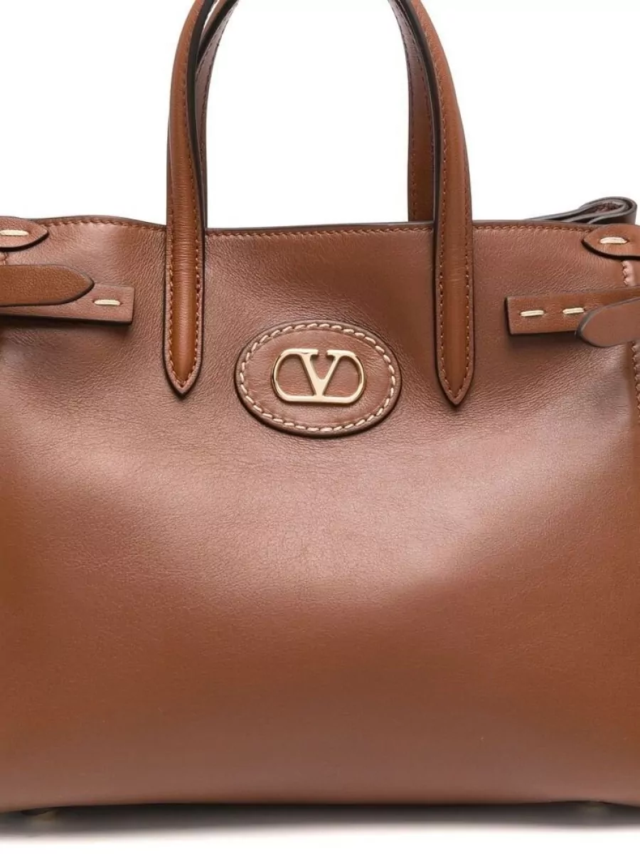 Valentino Leather Small Tote Bag