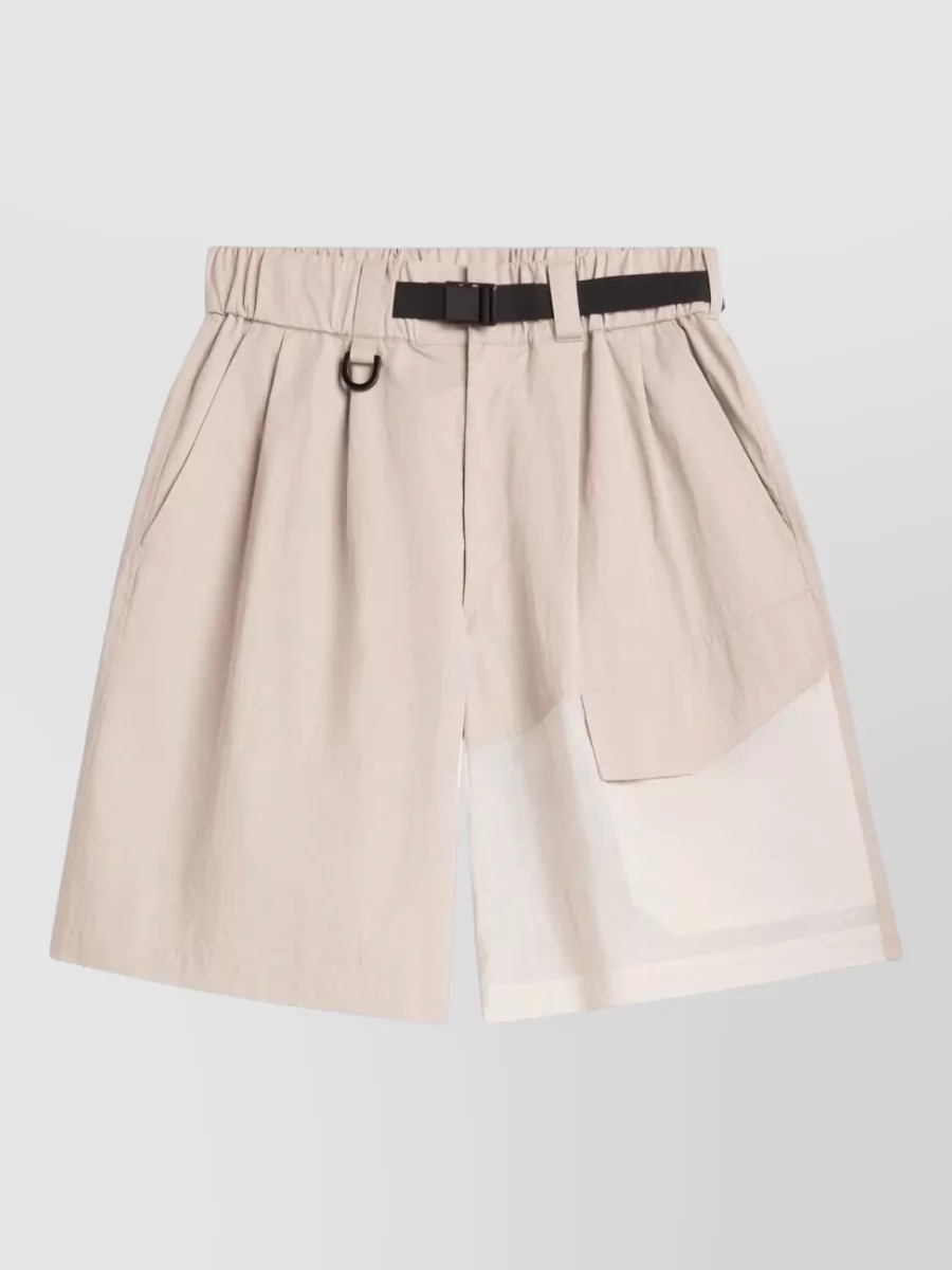 Y-3 belted cargo shorts