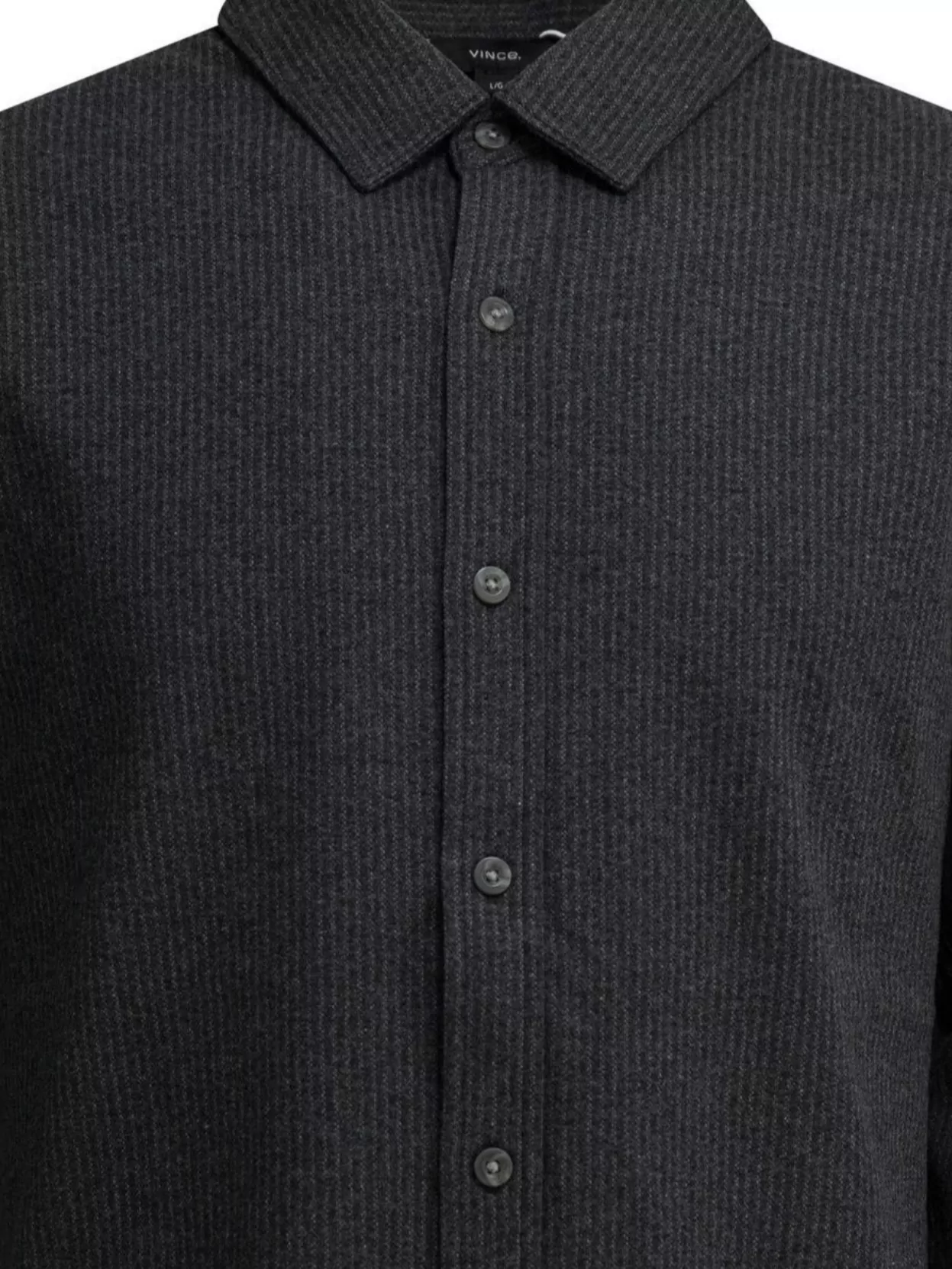 Vince Long Sleeve Textured Fabric Shirts Collection