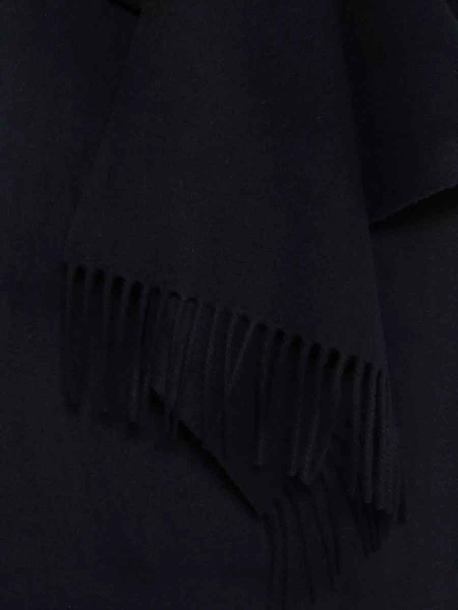 Closed Wool Felted Fringed Scarf