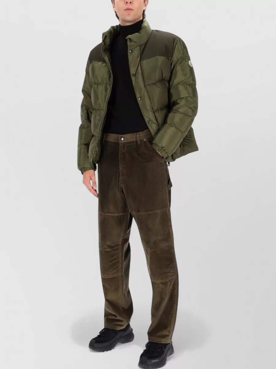 Moncler Ribbed Loose-Fit Trousers
