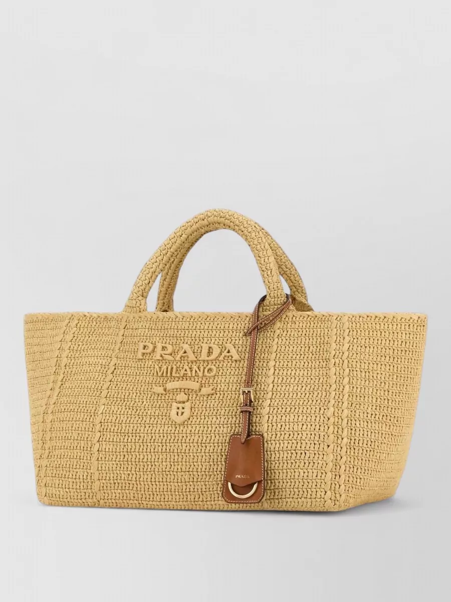 Prada Large Viscose Tote Bag
