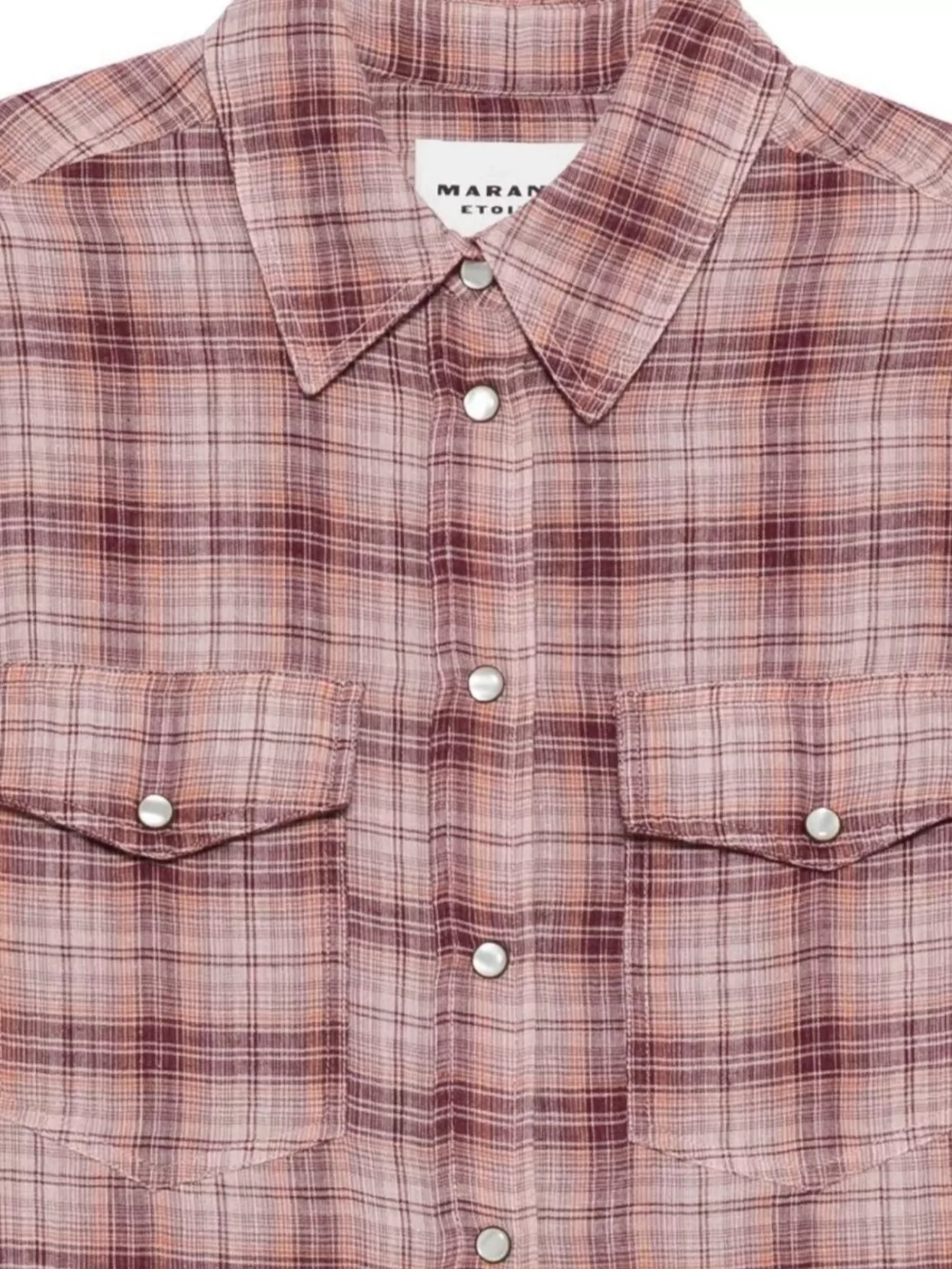Isabel Marant Etoile Cotton Shirt With Plaid Design And Pockets