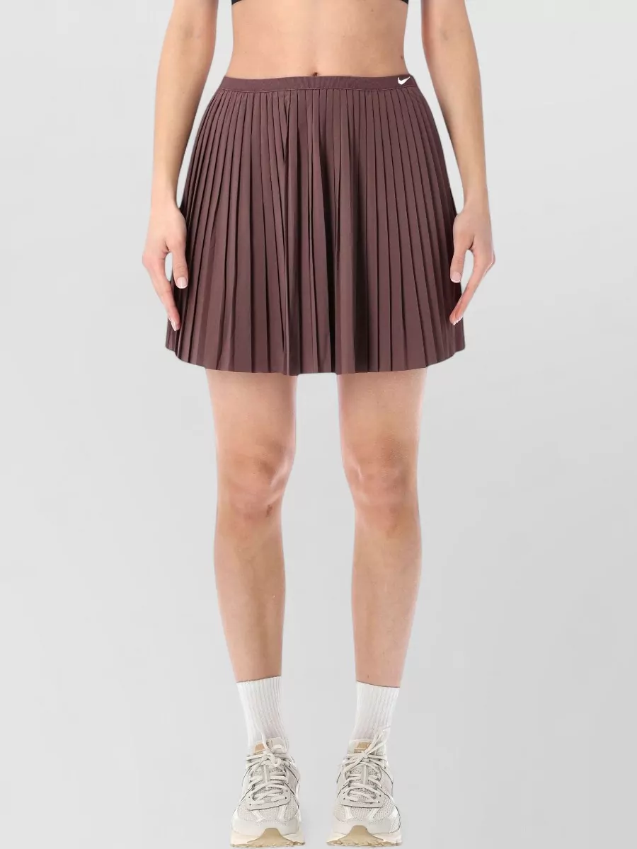 Nike pleated mid-rise mini skirt
